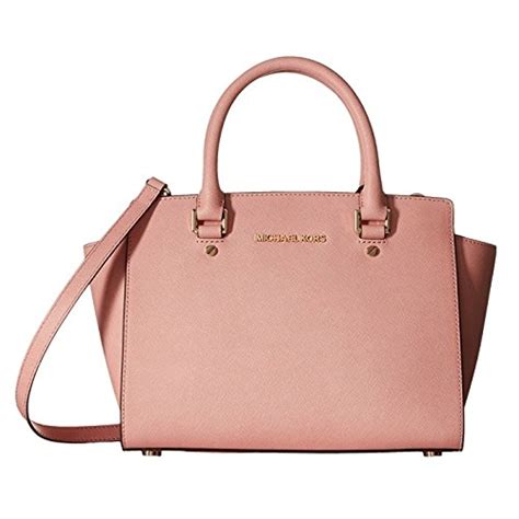 sac michael kors selma rose|Sac à main Selma de taille moyenne, en cuir Saffiano .